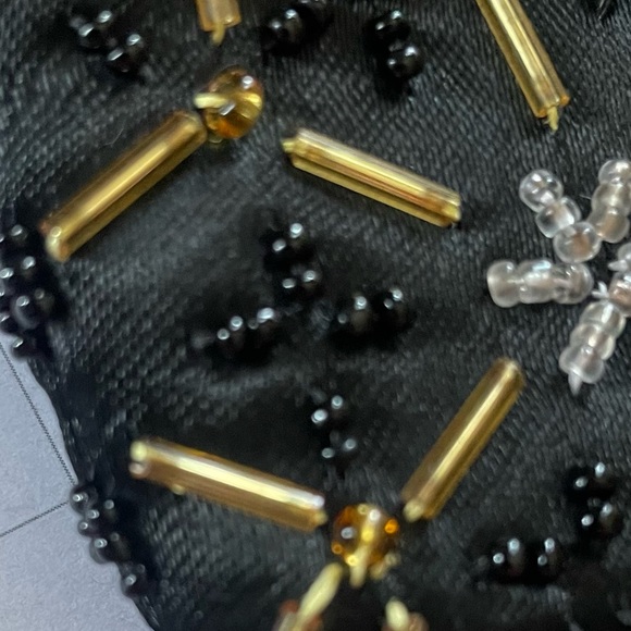 Vintage Regale LTD Black beaded Purse - Picture 6 of 9